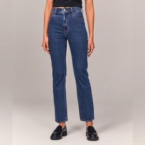 A&F Ulta High Rise Ankle Straight